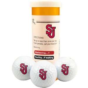  St. Johns Red Storm Rx Three Pack Golf Balls Sports 