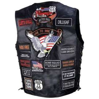 Nice Leather Vest Great Price 42 Patches Included  