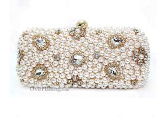T27001 Ladys Imitation Pearl Clutch/Evening Bag Handbag Party Bags 