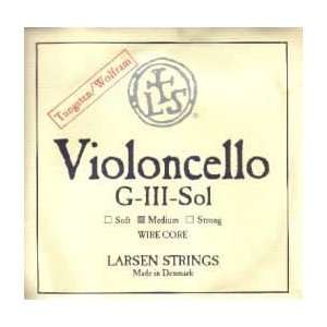  Larsen Wire Core 4/4 Cello G String Medium Tungsten 