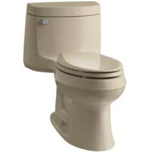   Comfort Height One Piece Elongated 1.28 GPF Toilet, Mexican Sand Home