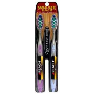  Reach Max Toothbrush, Soft, Full Head, Value Pack, 2 