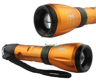 7w CREE LED Flashlight torch Zoom Zoomable + Charger  