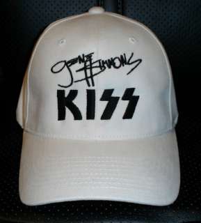 GENE SIMMONS KISS CAP / HAT WITH STITCHED AUTOGRAPH  