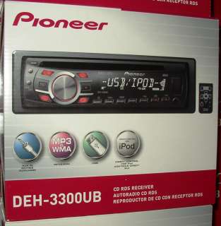 PIONEER DEH 3300UB USB CD  PLAYER STEREO DEH3300UB DEH3300UBB 