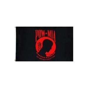   Economy 3 x 5 Military Flag   P.O.W.   M.I.A. Red: Office Products