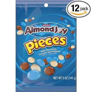 Hersheys Almond Joy Pieces, 5 Ounce (Pack of 12)  Grocery 