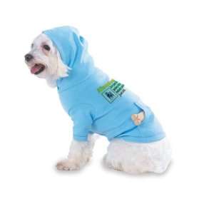   Hooded (Hoody) T Shirt with pocket for your Dog or Cat LARGE Lt Blue