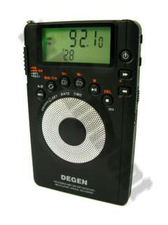 DEGEN DE1123 FM SW MP3 Player Voice Recorder Radio  