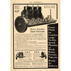   Co. Engine Horse Power Plants   Original Print Ad