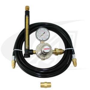   ® Precision TIG Series Regulator with Optional Gas Hose Kit  