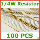 680 Ohm Carbon Film Resistors 1/4W 0.25W, RoHS, x 100