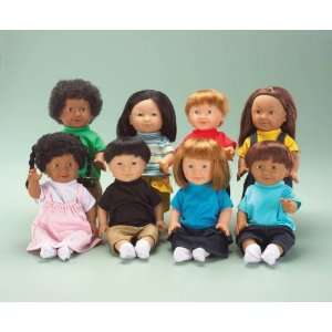  13 Multi Ethnic Dolls   Set of 8: Office Products