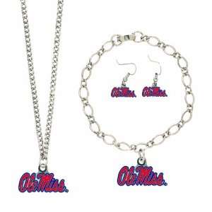  NCAA Mississippi Rebels Jewelry Set
