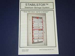 Sewing Pattern Stabilizer Storage System NASTAB  