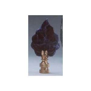   Precious Stone Series Sodalite Leaf Finial  G19/G19