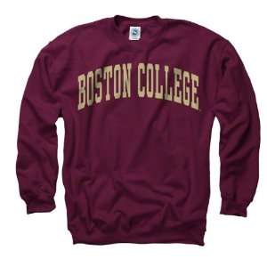  Boston College Eagles Maroon Arch Crewneck Sweatshirt 