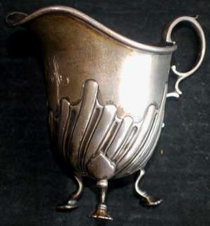 1896 Charles Edwards Sterling Silver Footed Creamer  