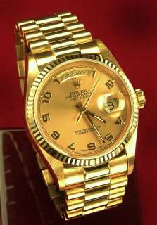 This watch is in 18k yellow gold and in excellent condition and 