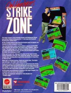 Orel Hershisers Strike Zone w/ Manual PC baseball game  