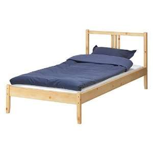  Ikea Twin Bed Frame Solid Wood with Headboard Furniture & Decor
