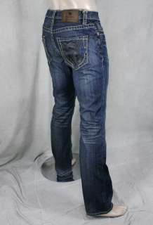 MEK Denim Jeans Mens TETOUAN Med Blue Straight saddle stitch 