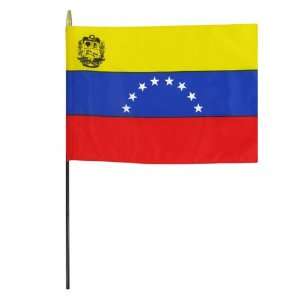  Venezuela 8 x 12 Stick Flag With Seal Patio, Lawn 