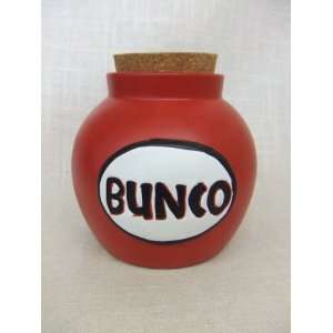  Bunco Bunko Ceramic Money Jar w/Cork 