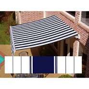 Beauty Mark® Maui Manual Retractable Awning   Navy/White 