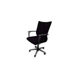   Respect Vinyl Mid Back Office Chair, Mesa (Black): Office Products
