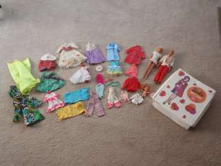 1960s Barbie Ken Dolls W/ Clothing and Case LOT  