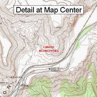 USGS Topographic Quadrangle Map   Caliente, Nevada (Folded/Waterproof 