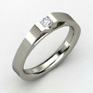  Pintuck Ring, Round Diamond Palladium Ring Jewelry