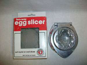 1983 ROWOCO Two Way Egg Slicer Cut Round or Oval Slices  