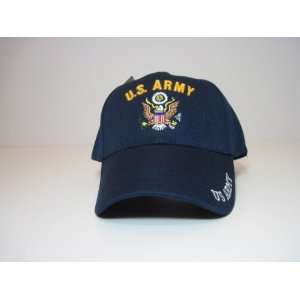  Us Army Baseball Hat Cap Navy Adj. Velcro Back New 