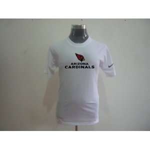Nike Arizona Cardinals Authentic Logo T shirt   White:  