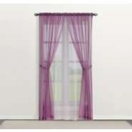 The Great Find 5 pc Sheer Panel Set Lavender 63 Length 