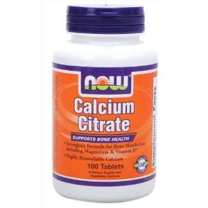  Now Foods Calcium Citrate 100 Tablets Health & Personal 