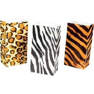 Wild zoo safari Animal print gift and goody bags   36 pc