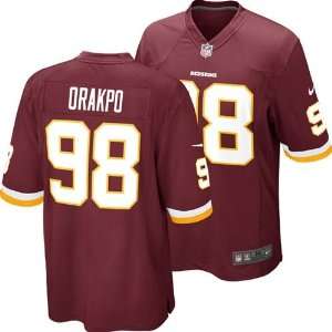   Brian Orakpo #98 Youth Replica Game Jersey (Red): Sports & Outdoors