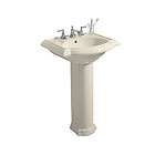 Kohler K 2286 8 47 24 Pedestal Lavatory Almond