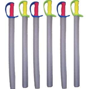  6 Foam Swords (colors may vary): Toys & Games