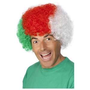  Smiffys Welsh Flag Coloured Curly Wig Toys & Games