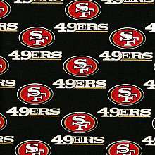 NFL San Francisco 49ers Cotton Print Fabric   NFLShop