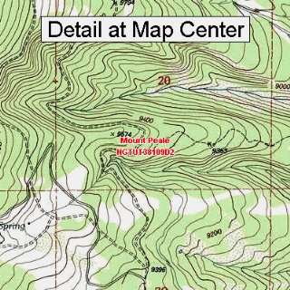   Topographic Quadrangle Map   Mount Peale, Utah (Folded/Waterproof
