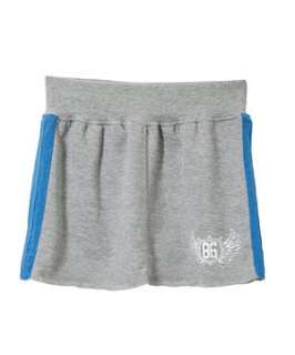   (Grey) Teens Grey and Blue Mini Jersey Skirt  219827604  New Look