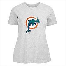 Miami Dolphins Womens Plus Size Custom Short Sleeve T Shirt    