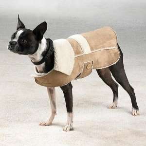  Faux Suede Dog Coat, size Med, #zw423 M