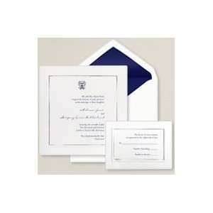  Exclusively Weddings Framed in Silver Wedding Invitation 