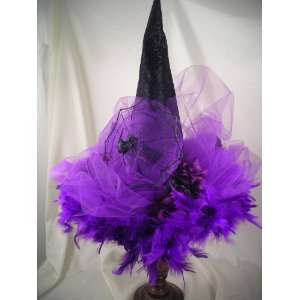   Massey #17002 New Victorian Witch Hat Black w/ Purple 